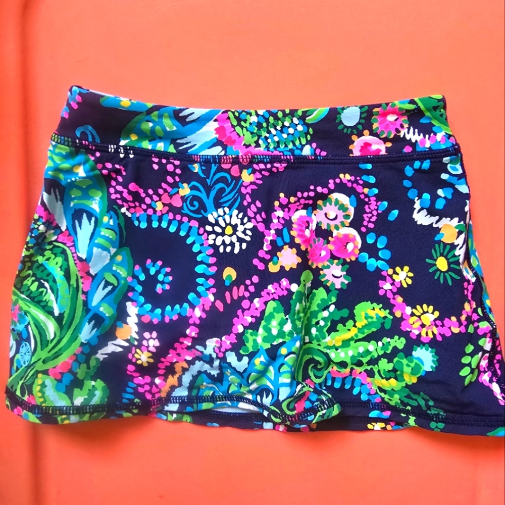 Lilly Pulitzer size Small 4/5 Colorful Floral Skort